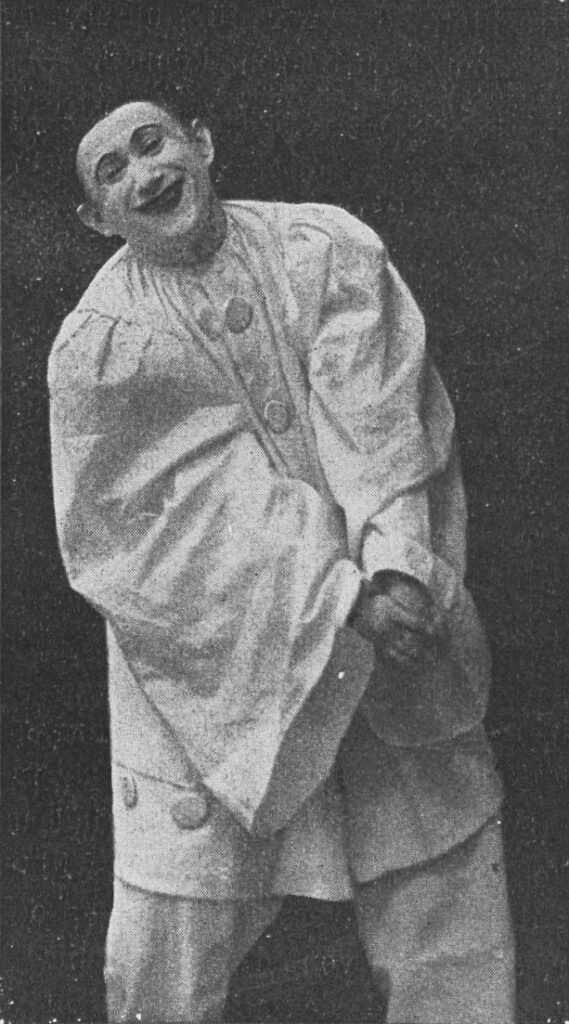 Oscar Geller als Pierrot (Foto von 1902).